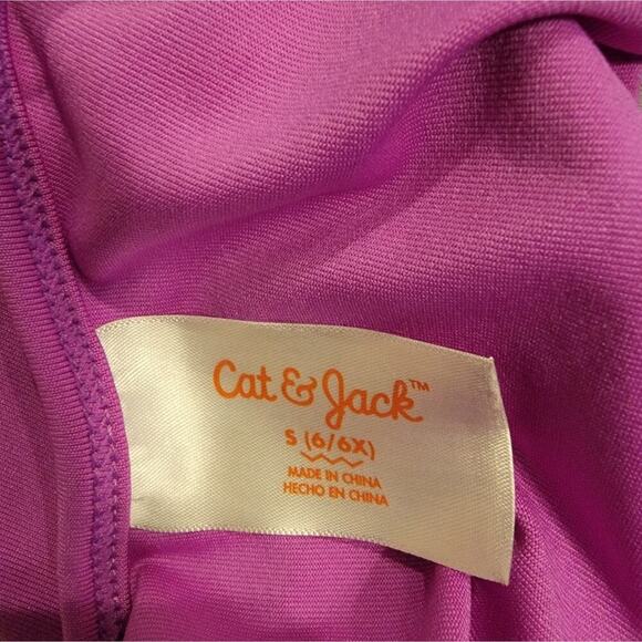 Girls Cat and Jack Purple Stars and Moons 6-6× Leotard - Picture 3 of 7